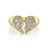 BROKEN HEART PAVE SIGNET - MAKKO