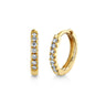 10 mm Pavé HUGGIE EARRINGS - MAKKO