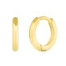 HOOP HUGGIE EARRINGS 9 MM - MAKKO