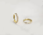 DIAMOND HUGGIE EARRINGS 9MM - MAKKO