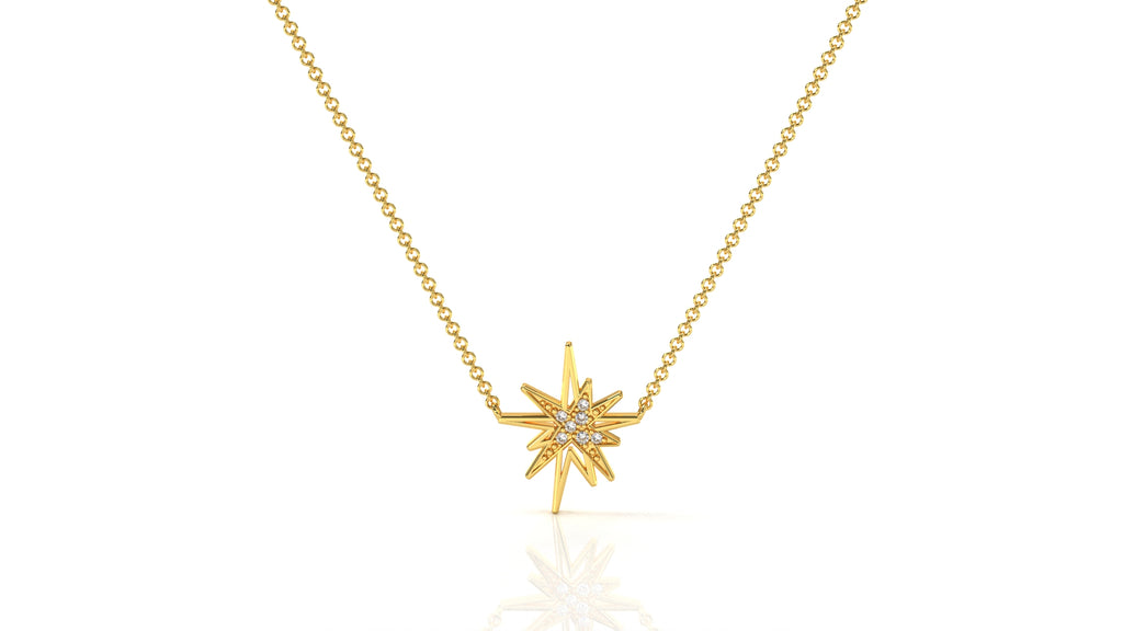 The Beverly Hilton Diamond Star Necklace - MAKKO