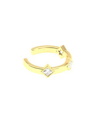 DIAMOND CLUSTER EAR CUFF - MAKKO