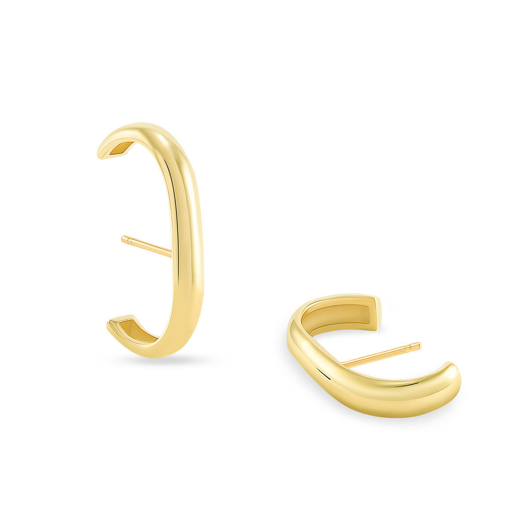 THICK LONG EAR CUFF EARRINGS - MAKKO