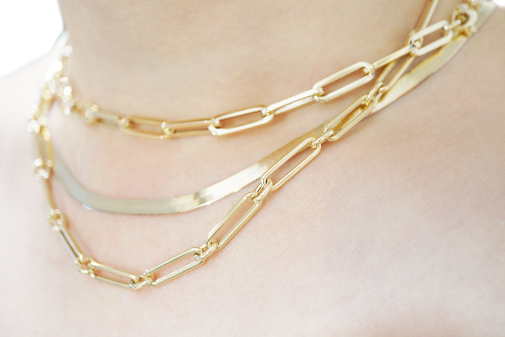 Paperclip Chain Necklace - MAKKO